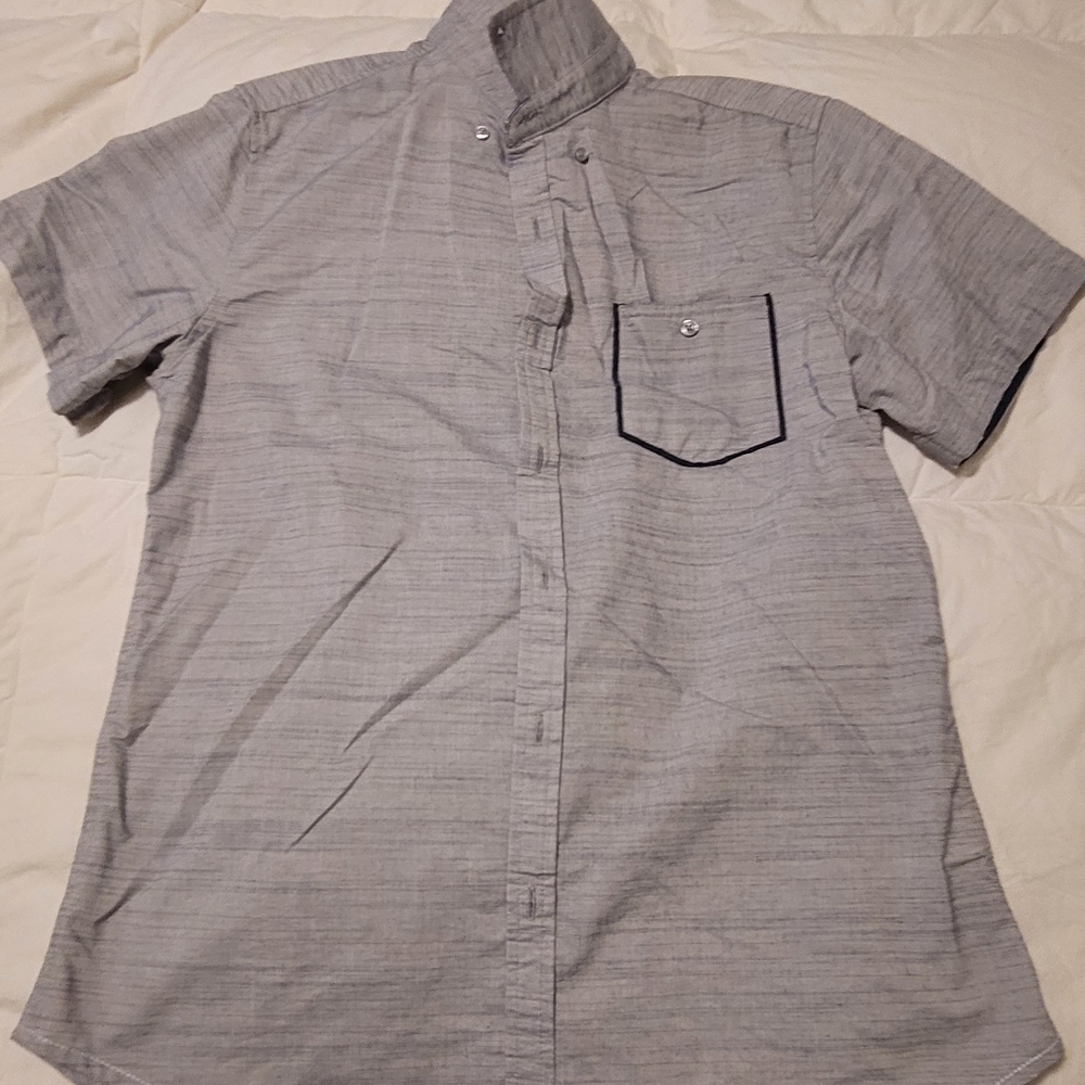 Alexander Julian Long Sleeve Button-Up | Blue/Gray Plaid | Size L | Great Con